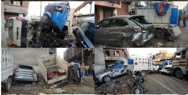 Two killed Four injured in Narwal Jammu accident